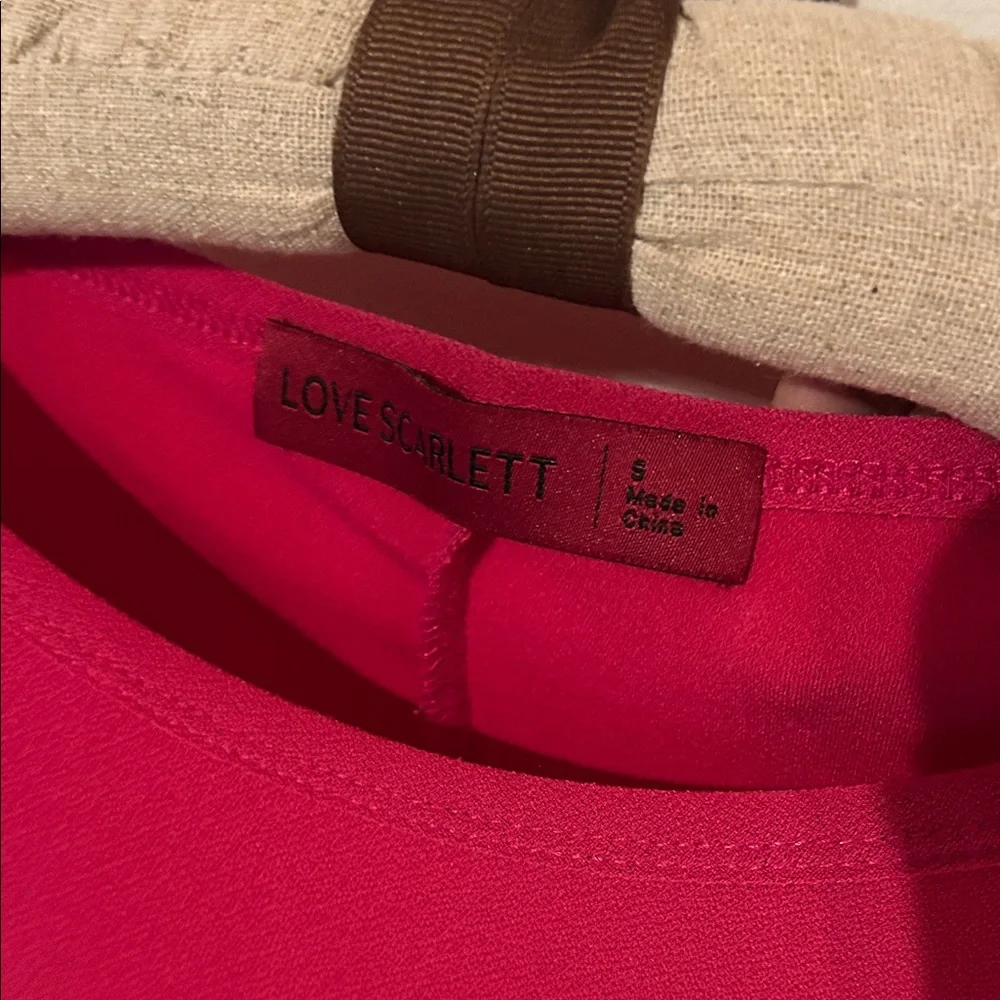 Stylish Red Blouse with Sequin Shoulder Details - Picture 2 of 4